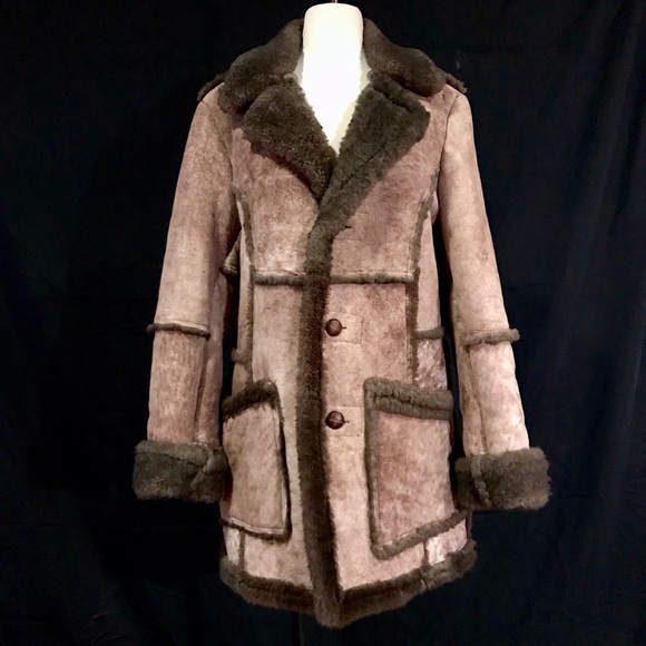 Vintage Sears The Leather Shop Shearling Coat - Picture 3 of 8